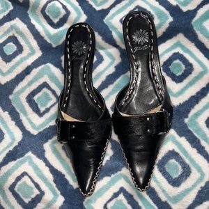 Yellow Box Black Mules